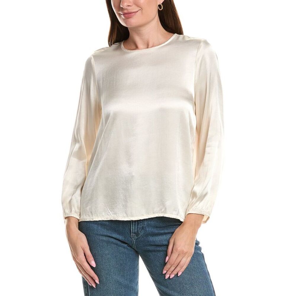 Michael Stars Womens Lali Blouse, White
